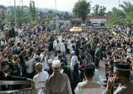 Polres Kotamobagu sukses mengamankan pelaksanaan Tabligh Akbar bersama Ustaz Abdul Somad di Masjid Agung Baitul Makmur, Kota Kotamobagu, Sabtu (23/5/2026).