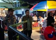 Suasana Lapangan Ketang Baru, Kecamatan Singkil, Kamis (28/5/2026) malam, dipenuhi ribuan jamaah yang menghadiri kegiatan Halal Bi Halal Qurban Bareng Papip Celebes.