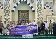Kapolres Kepulauan Sangihe AKBP Abdul Kholik, melalui program Jumat Curhat yang dirangkaikan dengan silaturahmi bersama jamaah Masjid Hajjah H. Munirah di Kelurahan Santiago, Kecamatan Tahuna, Jumat (26/6/2026).