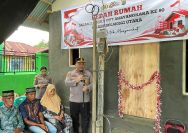 Polres Bolaang Mongondow Utara meresmikan program bedah rumah bagi warga kurang mampu di Desa Paku Selatan, Kecamatan Bolangitang Barat, Rabu (17/6/2026).