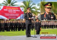 Polda Sulawesi Utara menggelar Upacara Peringatan Hari Lahir Pancasila Tahun 2026 di Lapangan Presisi Polda Sulut, Senin (1/6/2026).