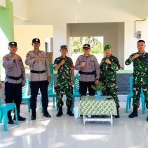 Polsek Urban Kaidipang menggelar silaturahmi ke Koramil 1303 Kaidipang sebagai upaya memperkuat sinergi antara TNI dan Polri, Selasa (14/7/2026).