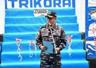 Dankodaeral VIII Laksda TNI Dery Triesananto Suhendi, S.E., M.Tr.Opsla., meresmikan revitalisasi Monumen Pahlawan Samudera menjadi Taman Angkatan Laut Bitung di Jalan Yos Sudarso No. 2, Bitung Tengah, Kecamatan Maesa, Kota Bitung, Jumat (24/7/2026).