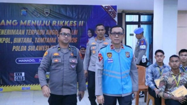 Wakapolda Sulut Brigjen Pol Awi Setiyono memimpin Sidang Penetapan Kelulusan Menuju Pemeriksaan Kesehatan (Rikkes) Tahap II dalam rangka Penerimaan Terpadu Taruna Akpol, Bintara, dan Tamtama Polri Tahun Anggaran 2026.