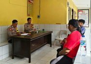 Personel Polsek Likupang, Polres Minahasa Utara, bergerak cepat menangani keributan antar pelajar yang terjadi di Terminal Desa Likupang Dua, Kecamatan Likupang Timur, Kamis (23/7/2026).