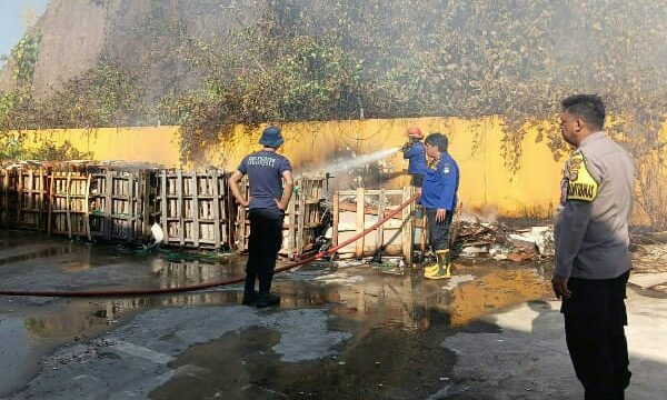 Respons cepat warga bersama aparat kepolisian berhasil mencegah kebakaran lahan kosong di Desa Maumbi Jaga IX, Kecamatan Kalawat, berkembang menjadi bencana yang lebih besar, Sabtu (25/7/2026) siang.