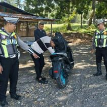 Upaya menciptakan suasana berkendara yang aman dan nyaman terus dilakukan Sat Lantas Polres Minahasa Utara.
