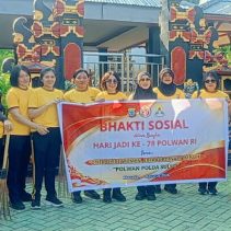 Dalam rangka menyambut Hari Jadi ke-78 Polisi Wanita (Polwan) Republik Indonesia, Polwan Polda Sulawesi Utara (Sulut) melaksanakan kegiatan bakti sosial (baksos) di sejumlah rumah ibadah, Jumat (28/8/2026).