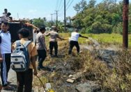 Kebakaran lahan terjadi di kawasan Pantai BBC, Kelurahan Beo Barat, Kecamatan Beo, Kabupaten Kepulauan Talaud, Jumat (28/8/2026) siang.