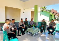 Polsek Urban Kaidipang menggelar silaturahmi ke Koramil 1303 Kaidipang sebagai upaya memperkuat sinergi antara TNI dan Polri, Selasa (14/7/2026).