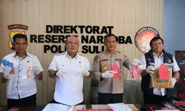 Direktorat Reserse Narkoba (Ditresnarkoba) Kepolisian Daerah Sulawesi Utara (Polda Sulut) berhasil mengungkap tiga kasus tindak pidana penyalahgunaan narkotika dan psikotropika di bulan Agustus 2026.
