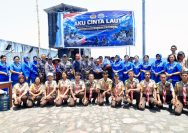 Kodaeral VIII mengikuti kegiatan video conference (Vicon) bertajuk “Aku Cinta Laut” yang dipimpin Kepala Staf Angkatan Laut (Kasal) Laksamana TNI Dr. Muhammad Ali dari Muara Angke, Jakarta.