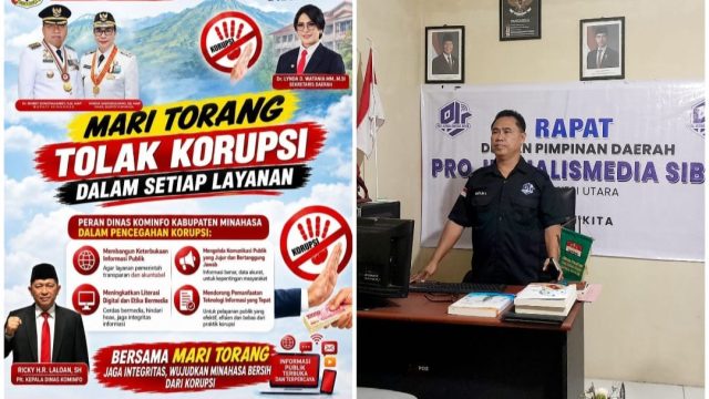 Komitmen Pemerintah Kabupaten Minahasa dalam membangun pemerintahan yang bersih, transparan dan bebas dari praktik korupsi mendapat apresiasi dari Ketua Dewan Pimpinan Daerah Pro Jurnalismedia Siber Sulawesi Utara (DPD PJS Sulut), Butje Lengkong.