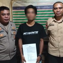 Satuan Reserse Kriminal (Satreskrim) Polres Kepulauan Sangihe menahan seorang pria berinisial IAB (29), yang telah ditetapkan sebagai tersangka dalam perkara dugaan tindak pidana karena kealpaannya mengakibatkan terjadinya kebakaran di area base camp Gunung Awu.