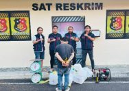 Tim Unit Reaksi Cepat (URC) Satreskrim Polres Minahasa Utara mengamankan seorang pria berinisial FT (30), yang diduga terlibat dalam kasus pencurian di area PT Mitra Hijau Asia, Desa Paniki Atas, Kecamatan Talawaan, Kabupaten Minahasa Utara.