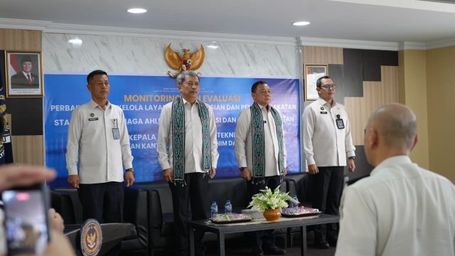 Kementerian Imigrasi dan Pemasyarakatan terus memperkuat tata kelola layanan di daerah melalui pelaksanaan Monitoring dan Evaluasi Perbaikan Tata Kelola Layanan Keimigrasian dan Pemasyarakatan di wilayah Sulawesi Utara.